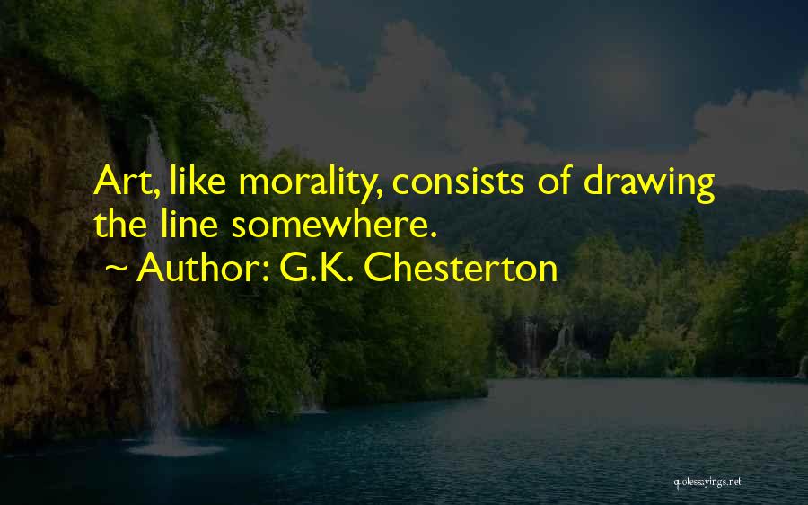 Line Art Quotes By G.K. Chesterton