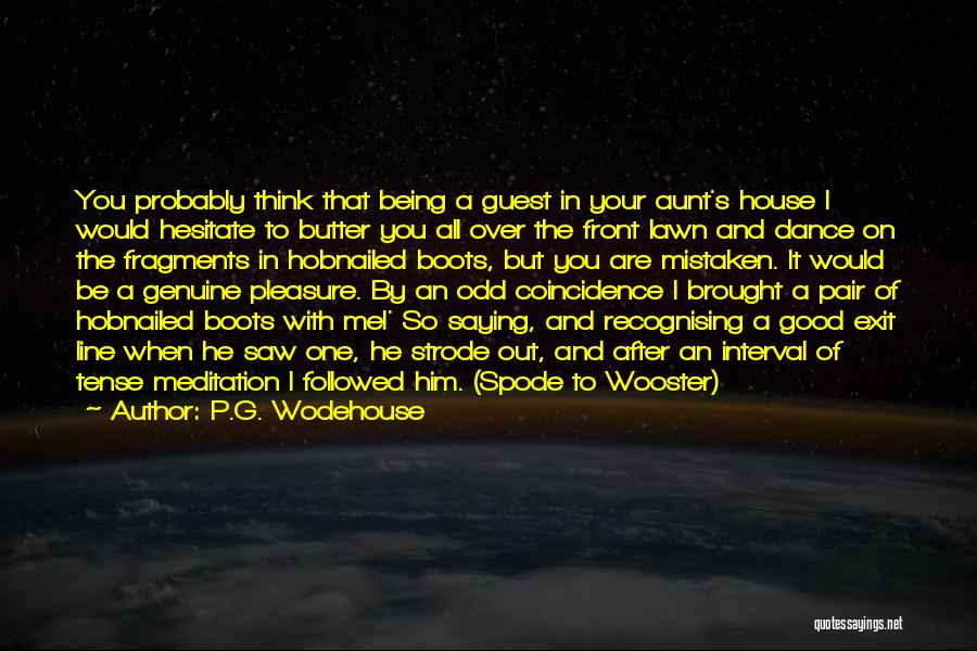 Line Dance Quotes By P.G. Wodehouse