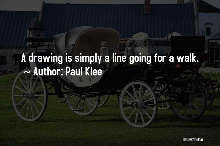 Line Drawing Quotes By Paul Klee