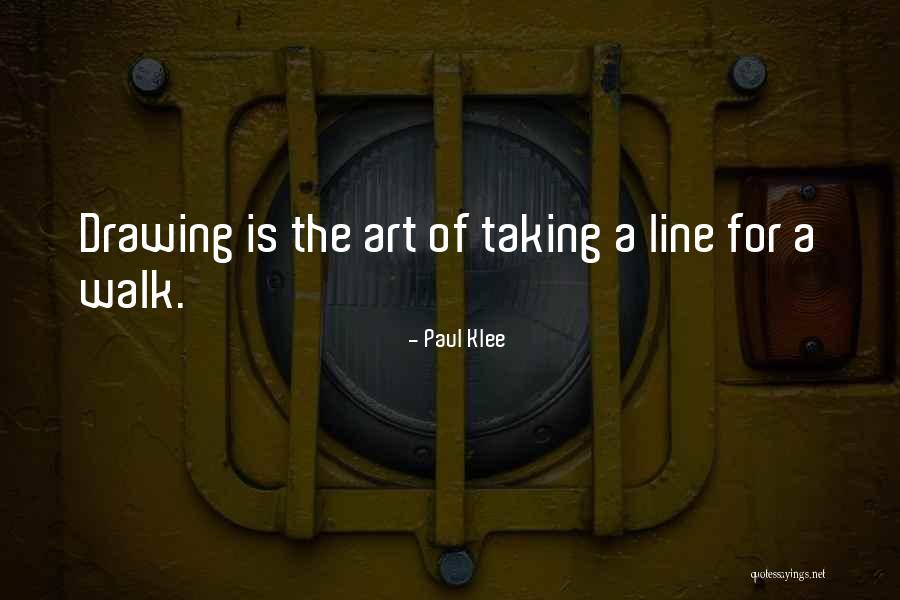 Line Drawing Quotes By Paul Klee