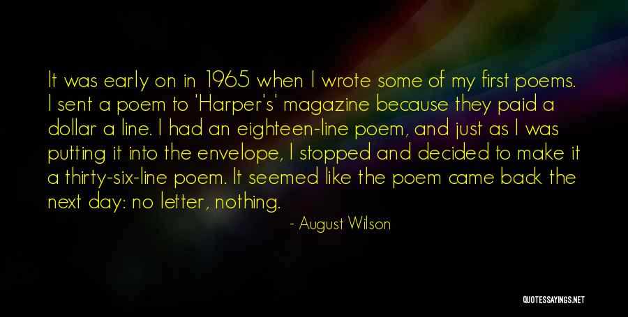Line Magazine Quotes By August Wilson Line Magazine Quotes By August Wilson