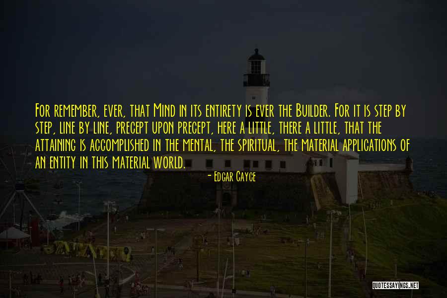 Line Upon Line Quotes By Edgar Cayce Line Upon Line Quotes By Edgar Cayce