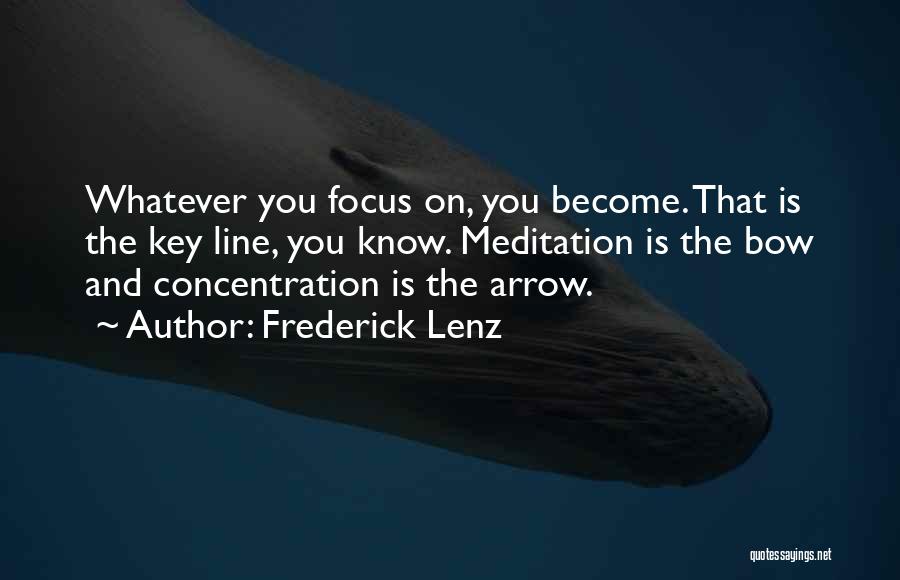 Line With Arrow Quotes By Frederick Lenz