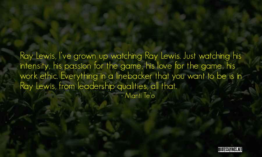Linebacker Quotes By Manti Te'o Linebacker Quotes By Manti Te'o