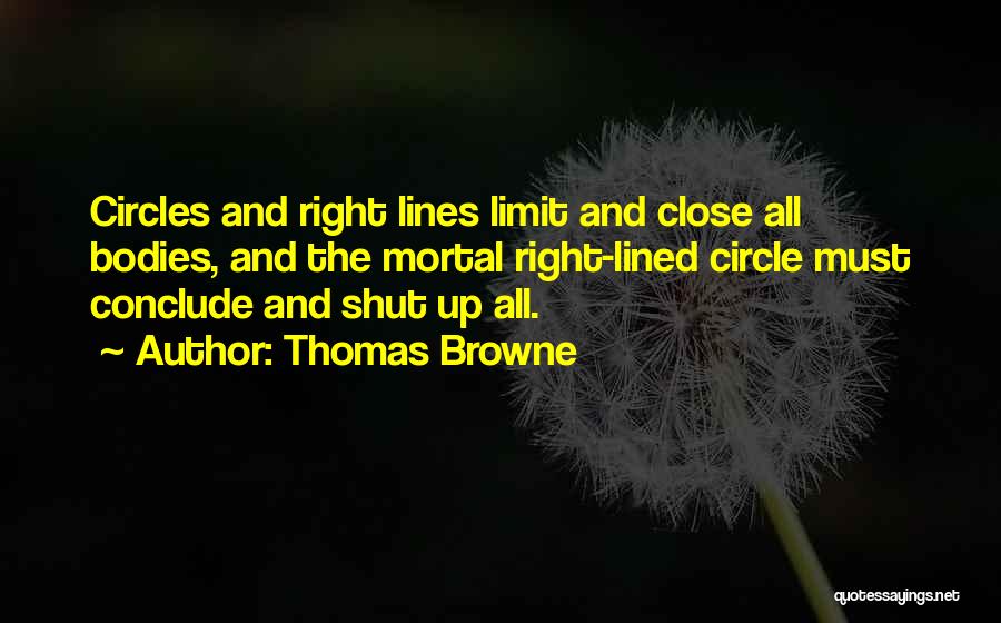 Lined Up Quotes By Thomas Browne