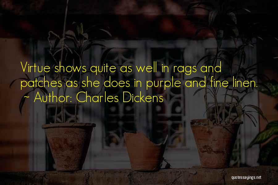 Linen Quotes By Charles Dickens