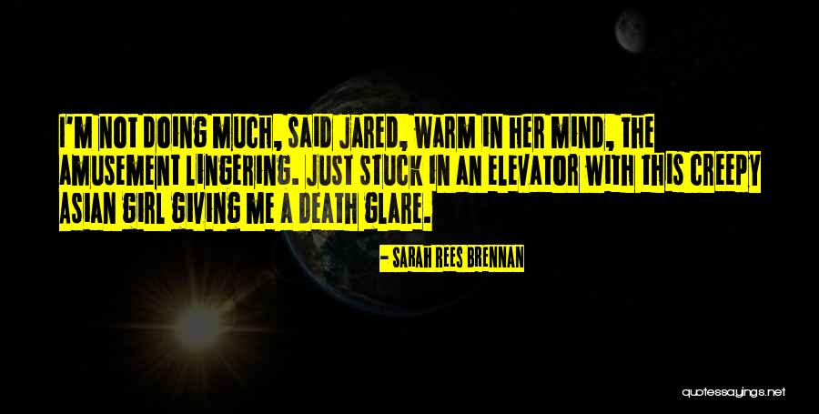 Lingering Quotes By Sarah Rees Brennan Lingering Quotes By Sarah Rees Brennan