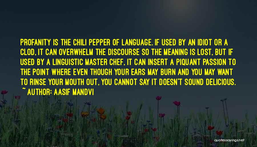 Linguistic Quotes By Aasif Mandvi