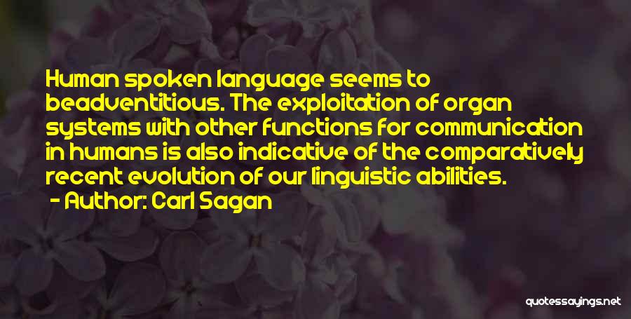 Linguistic Quotes By Carl Sagan
