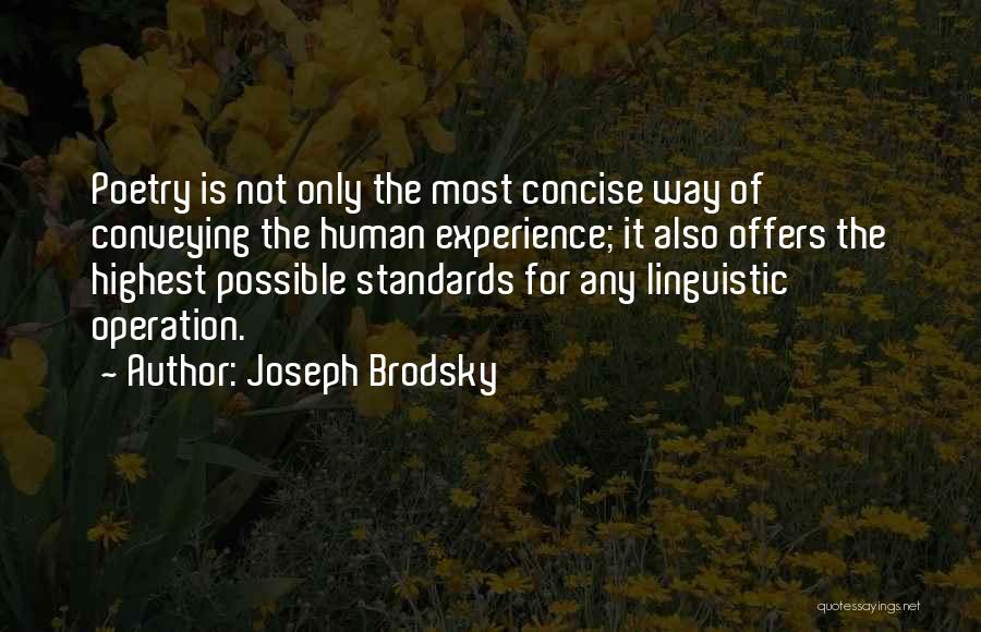 Linguistic Quotes By Joseph Brodsky