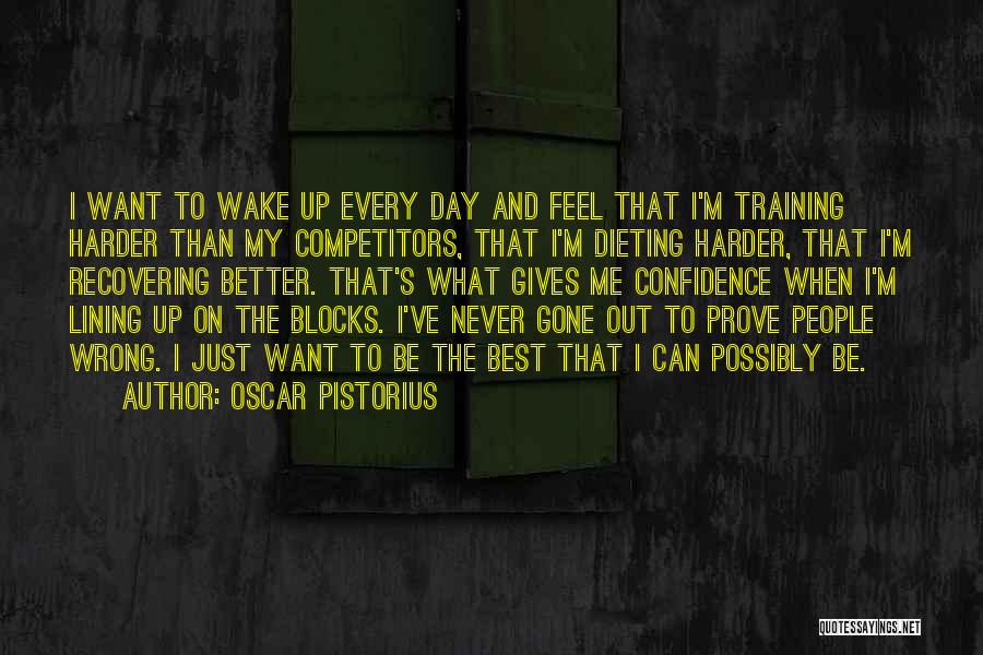 Lining Up Quotes By Oscar Pistorius