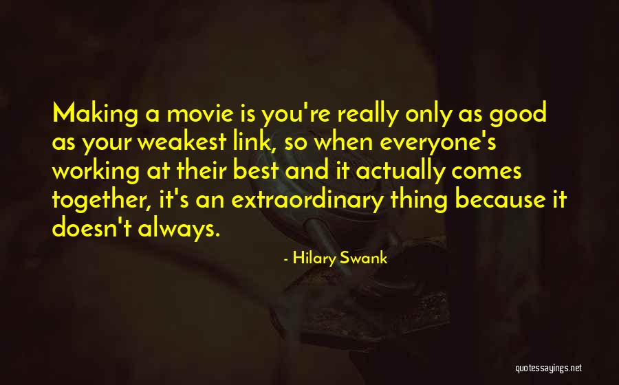 Links Quotes By Hilary Swank