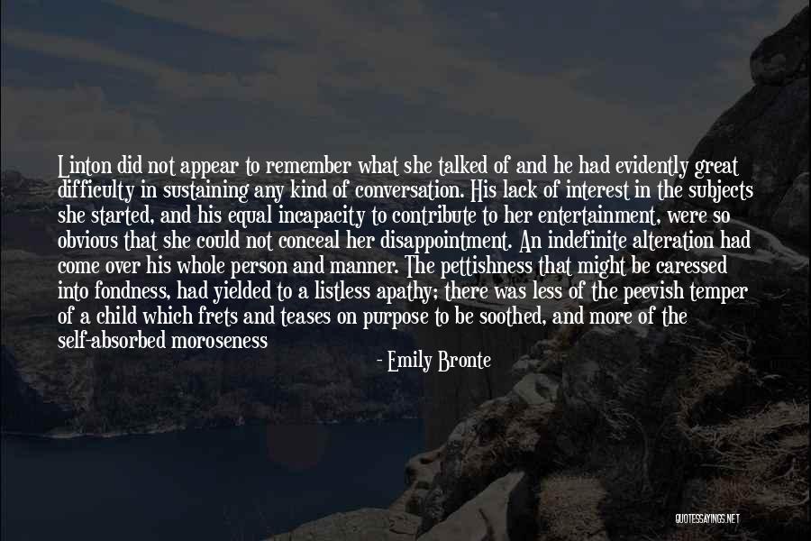 Linton Quotes By Emily Bronte