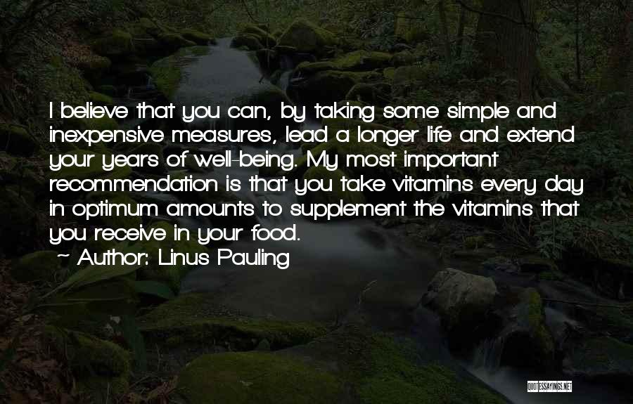 Linus Pauling Quotes 982295