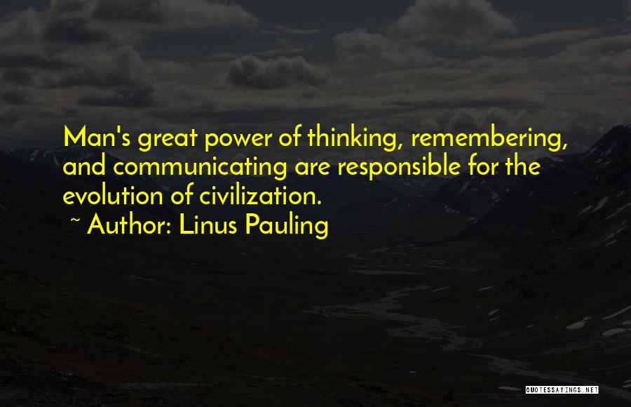 Linus Quotes By Linus Pauling