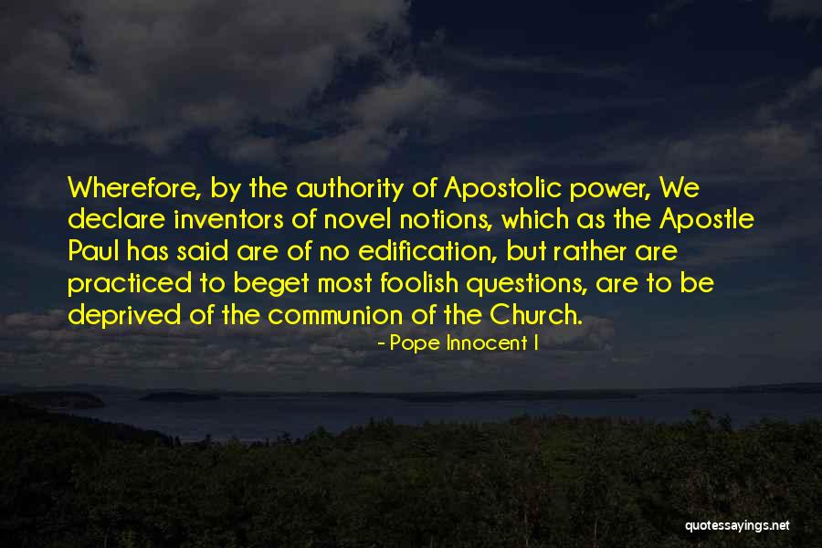 Linutile Beaut Quotes By Pope Innocent I Linutile Beaut Quotes By Pope Innocent I