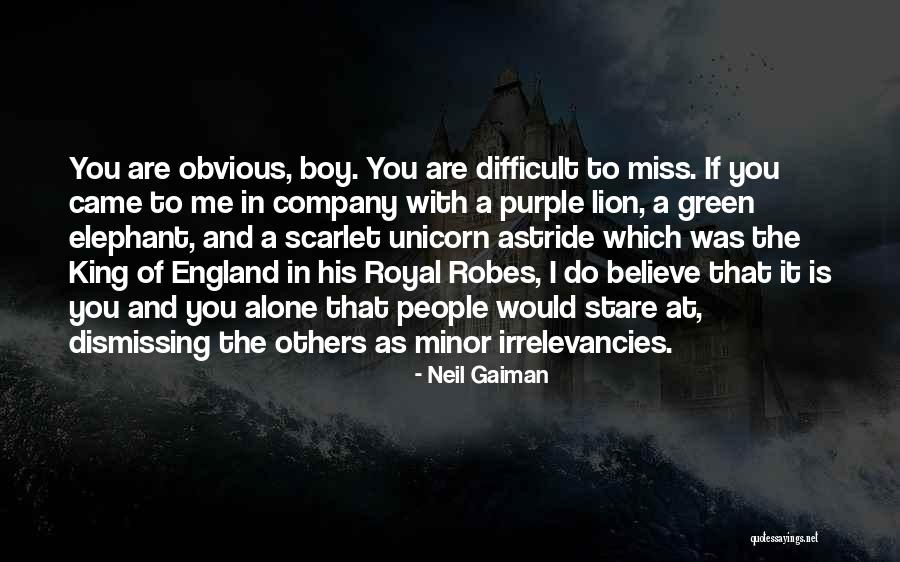 Lion And Elephant Quotes By Neil Gaiman