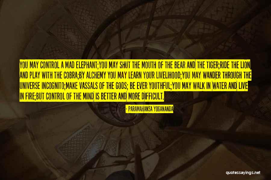 Lion And Elephant Quotes By Paramahansa Yogananda