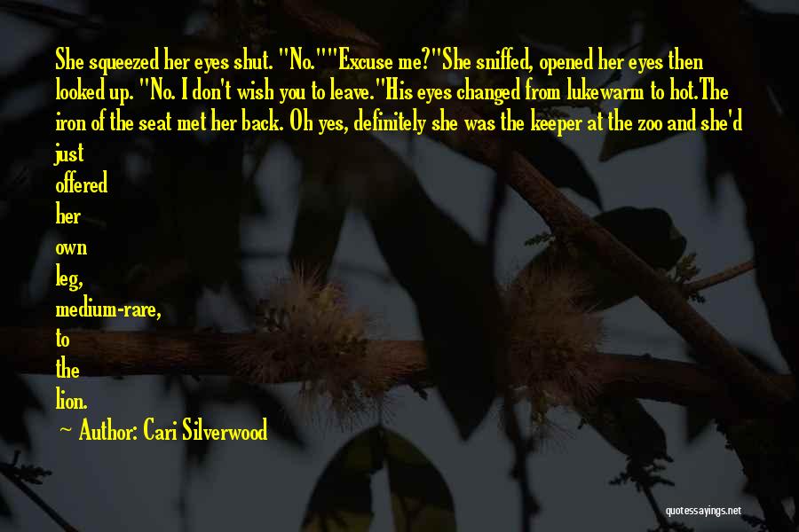 Lion Eyes Quotes By Cari Silverwood