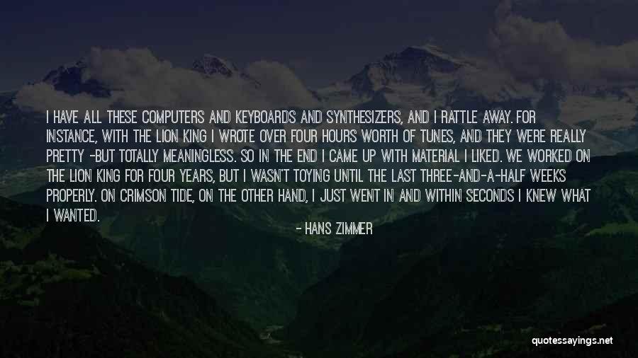 Lion Kings Quotes By Hans Zimmer Lion Kings Quotes By Hans Zimmer