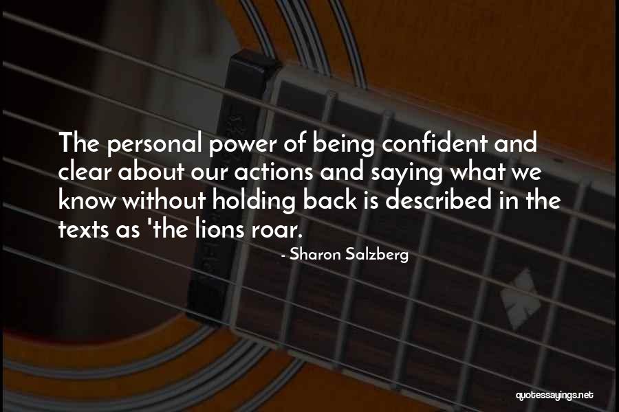 Lion Roar Quotes By Sharon Salzberg Lion Roar Quotes By Sharon Salzberg