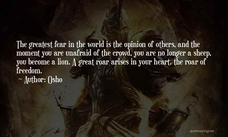 Lion Vs Sheep Quotes By Osho