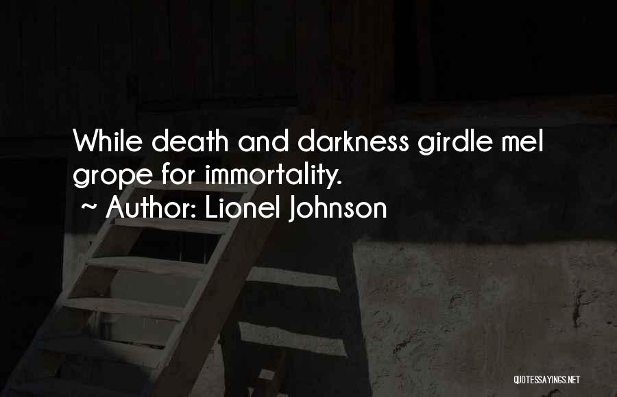 Lionel Johnson Quotes 650091