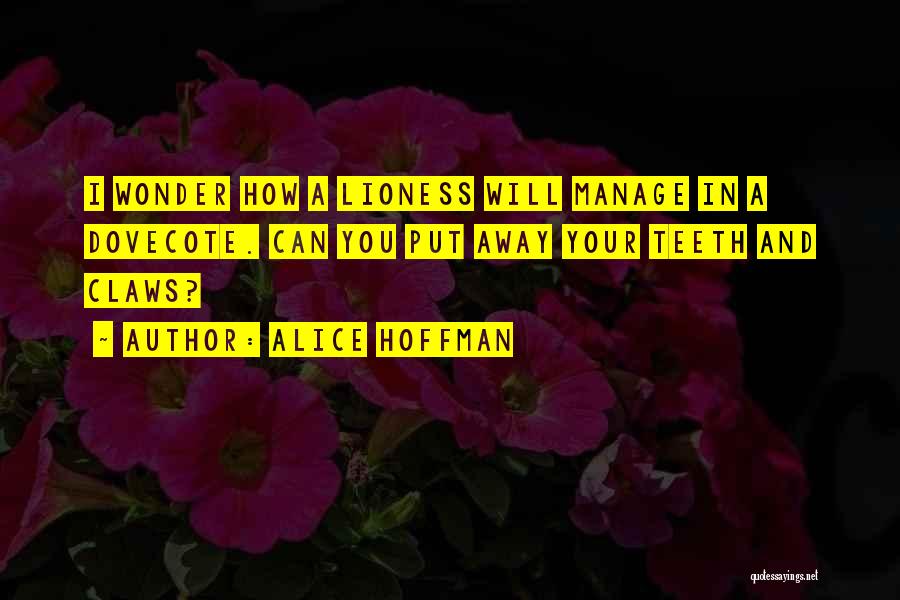 Lioness Quotes By Alice Hoffman
