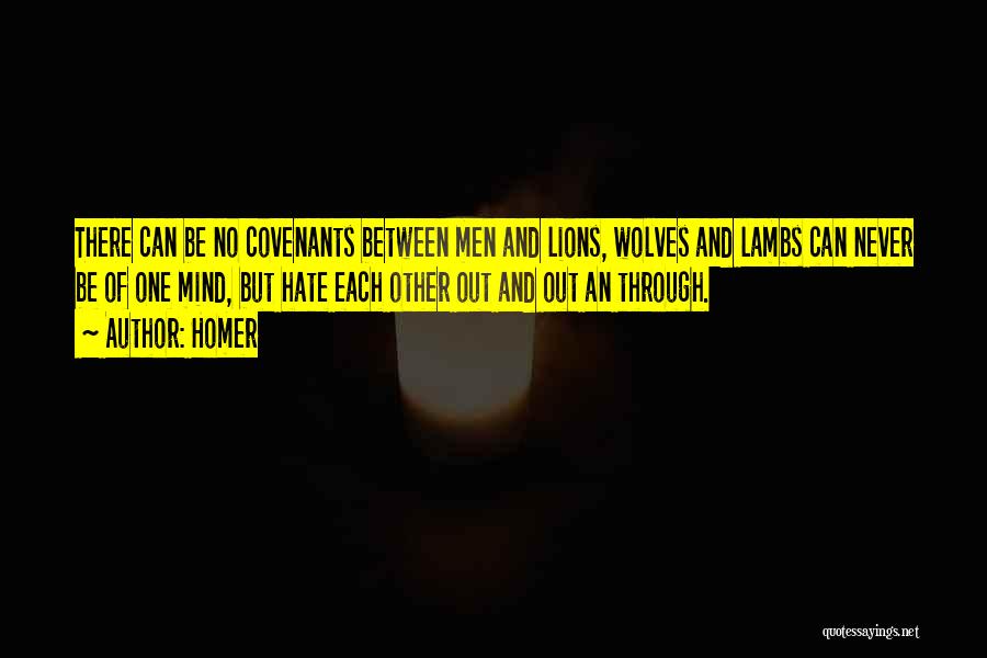 Lions And Lambs Quotes By Homer