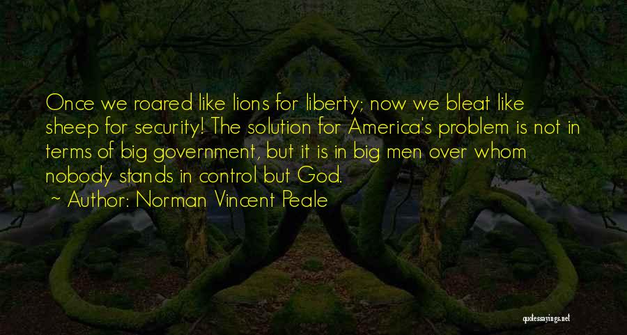Lions And Sheep Quotes By Norman Vincent Peale