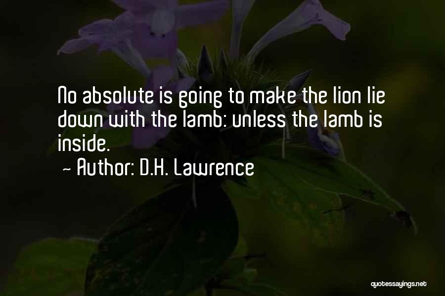 Lions For Lambs Best Quotes By D.H. Lawrence Lions For Lambs Best Quotes By D.H. Lawrence