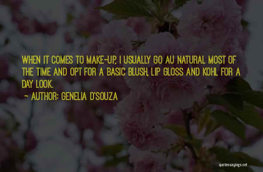 Lip Gloss Quotes By Genelia D'Souza