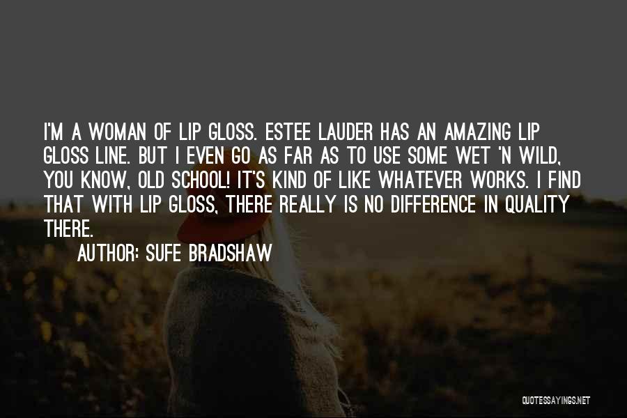 Lip Gloss Quotes By Sufe Bradshaw