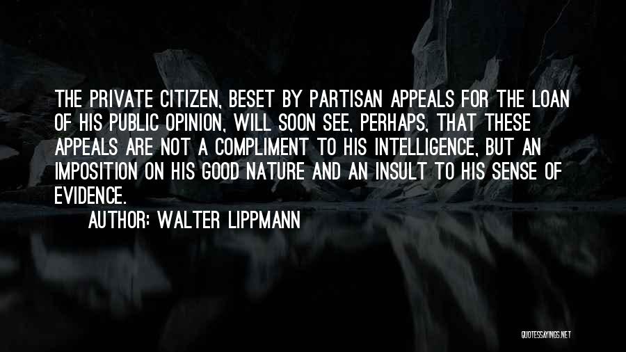 Lippmann Public Opinion Quotes By Walter Lippmann