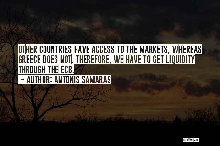 Liquidity Quotes By Antonis Samaras