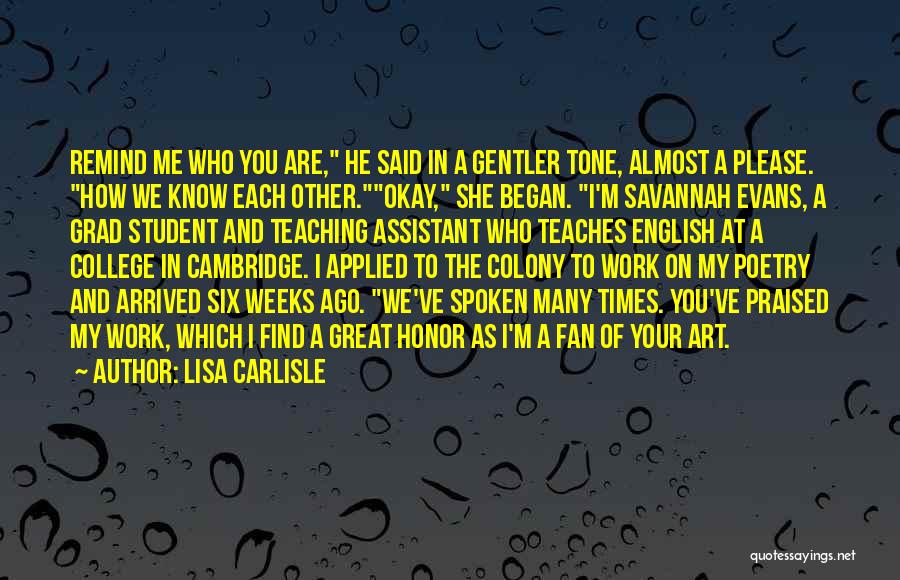 Lisa Carlisle Quotes 2141709