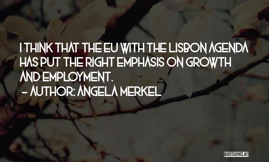 Lisbon Quotes By Angela Merkel