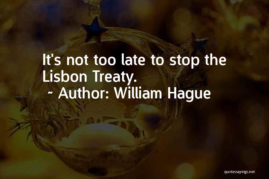 Lisbon Quotes By William Hague