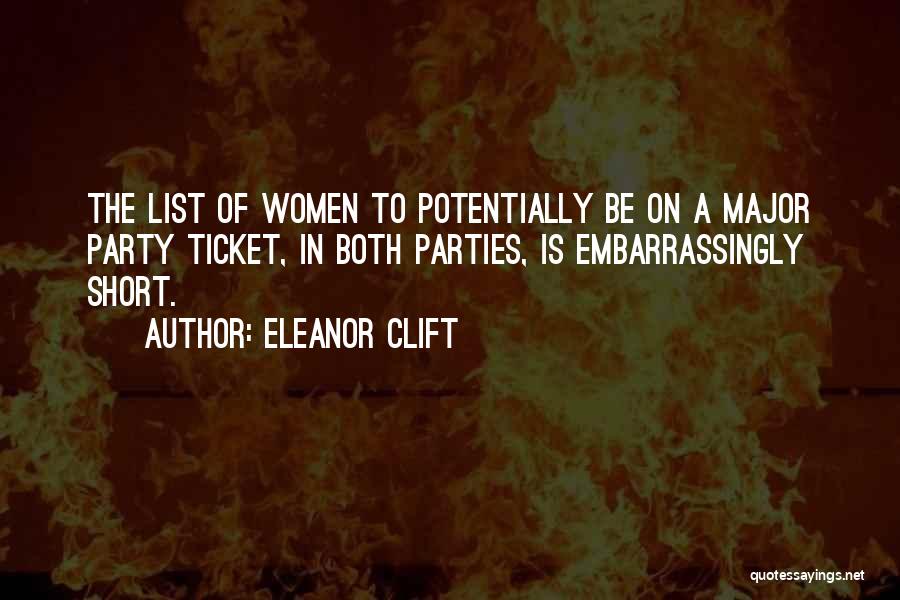 List Of Quotes By Eleanor Clift