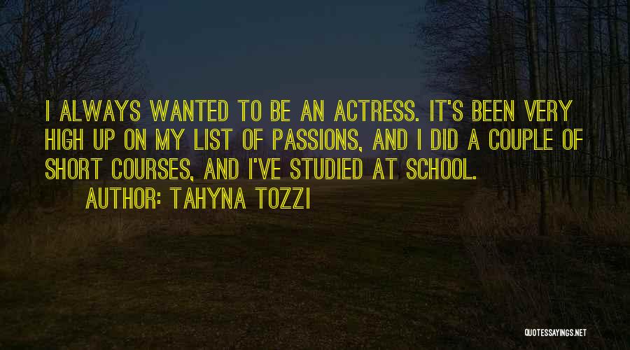 List Of Quotes By Tahyna Tozzi