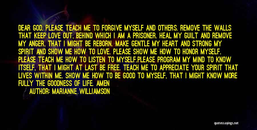 Listen Heart Mind Quotes By Marianne Williamson
