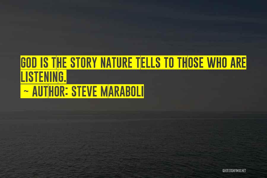 Listen To God Quotes By Steve Maraboli