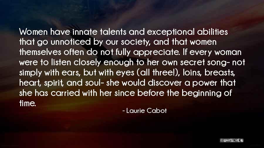 Listen To Her Heart Quotes By Laurie Cabot