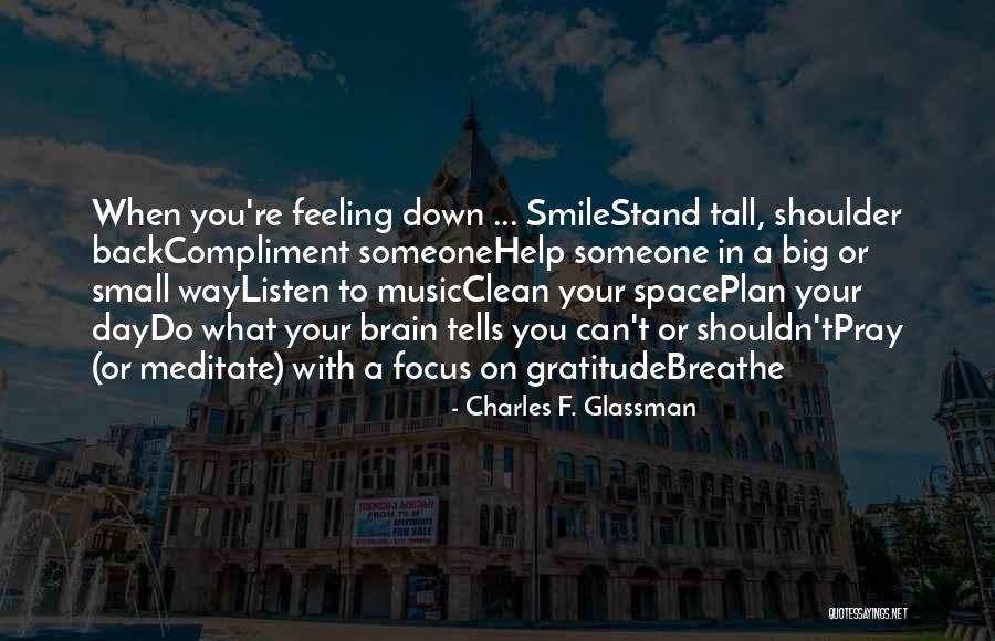 Listen To Your Brain Quotes By Charles F. Glassman