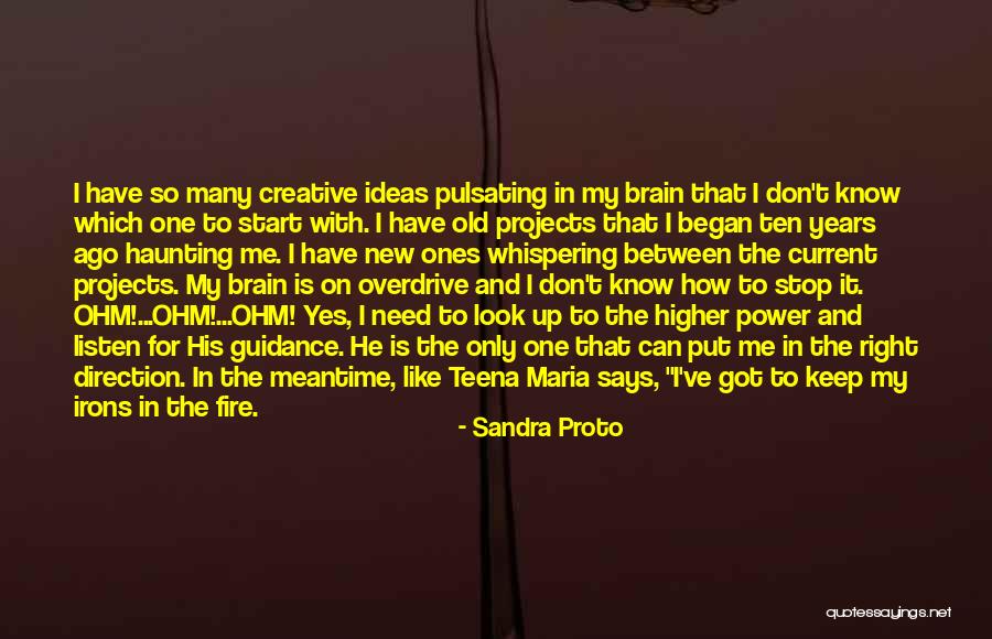 Listen To Your Brain Quotes By Sandra Proto