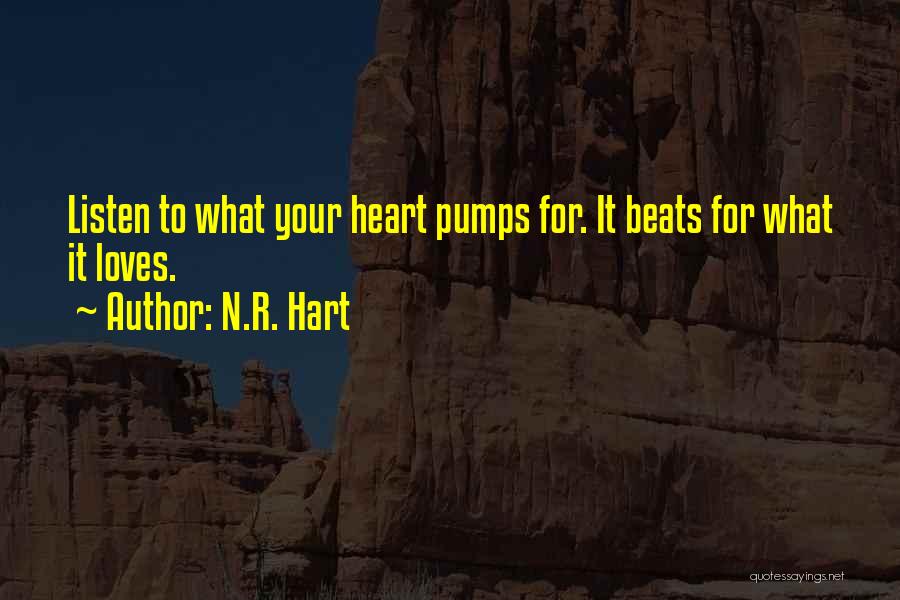 Listen To Your Heart Love Quotes By N.R. Hart