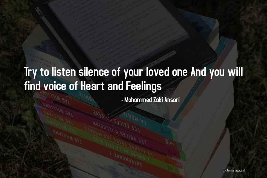 Listen To Your Heart Quotes By Mohammed Zaki Ansari