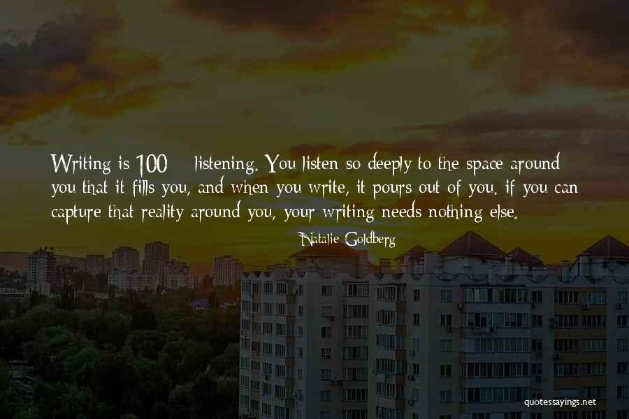 Listen To Your Quotes By Natalie Goldberg Listen To Your Quotes By Natalie Goldberg
