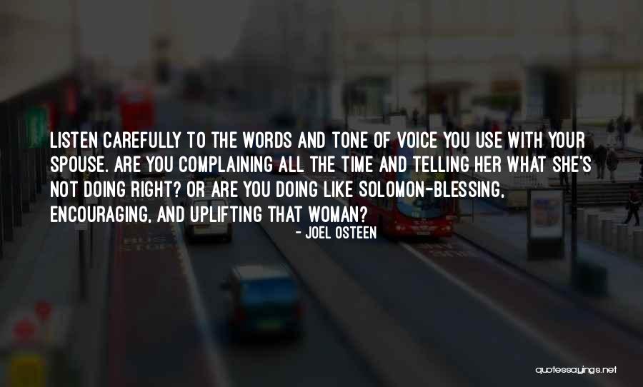 Listen To Your Spouse Quotes By Joel Osteen