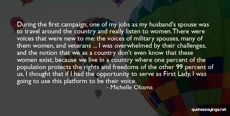 Listen To Your Spouse Quotes By Michelle Obama